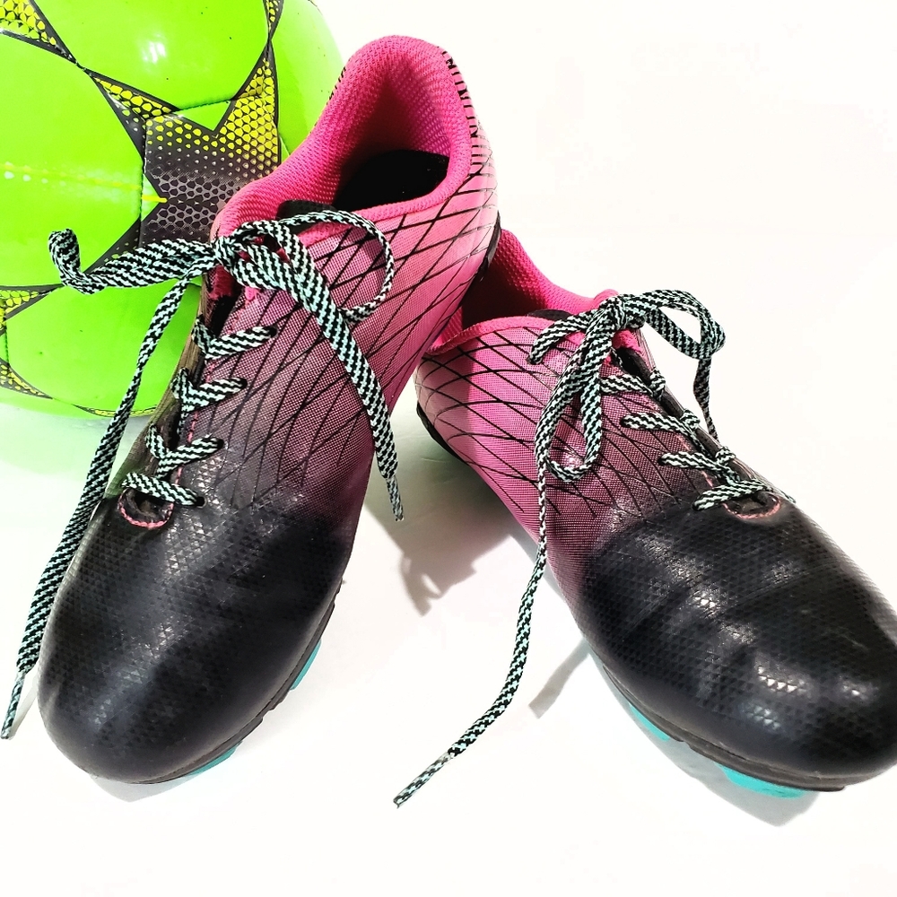 COPY - DSG Ocala 2.0 FG Pink Black Youth Package Soccer Cleats Sz 3Y Unisex DSG…